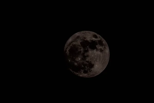 Luna Nel Cielo Notturno — Foto Stock
