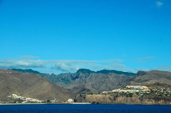 Blick Vom Ozean Auf Die Kanarischen Inseln Gomera — Stockfoto