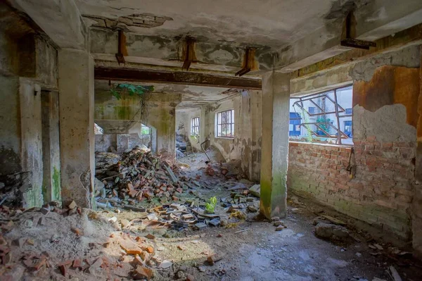 Ancienne Usine Industrielle Ruine Abandonnée — Photo