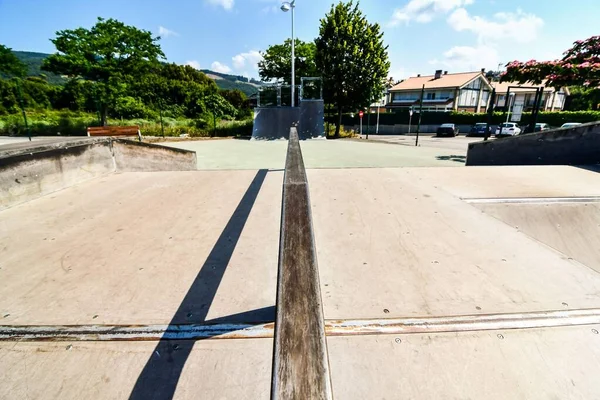 Design Urbano Contemporaneo Skatepark Cemento — Foto Stock
