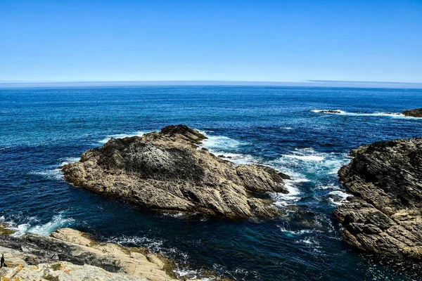 Landschap Zeegezicht Kliffen Zeewater Natuur Landschap — Stockfoto