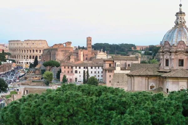 Красивий Вигляд Міста Рим Італія — стокове фото