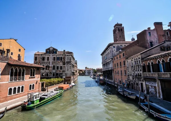 Venedig Stadskanal Europa — Stockfoto