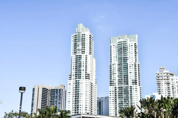 Modern Épületek Itt Miami Usa — Stock Fotó