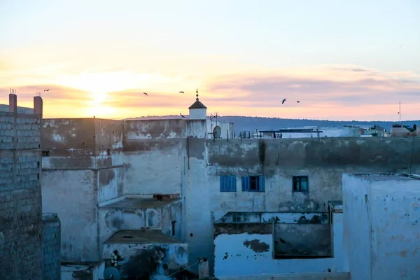 Oude Verlaten Gebouwen Marokkaanse Stad — Stockfoto