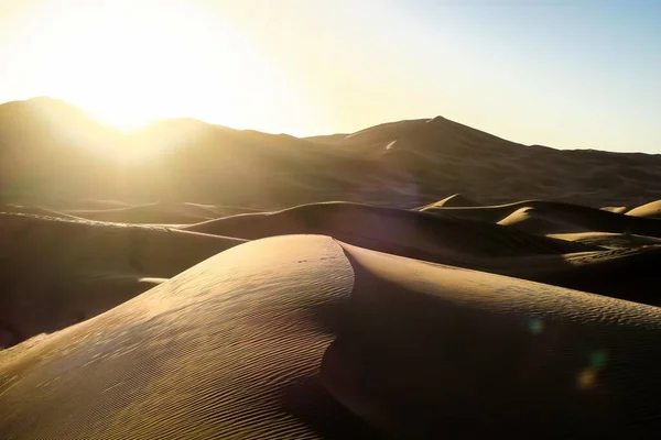 砂漠の美しい夕日 — ストック写真