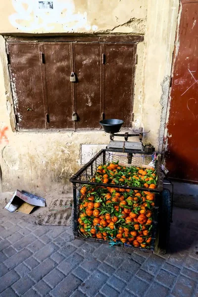 Gamla Gatan Marocko Stad — Stockfoto