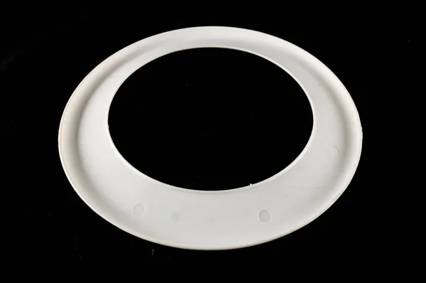 Cerchio Bianco Sfondo Nero — Foto Stock