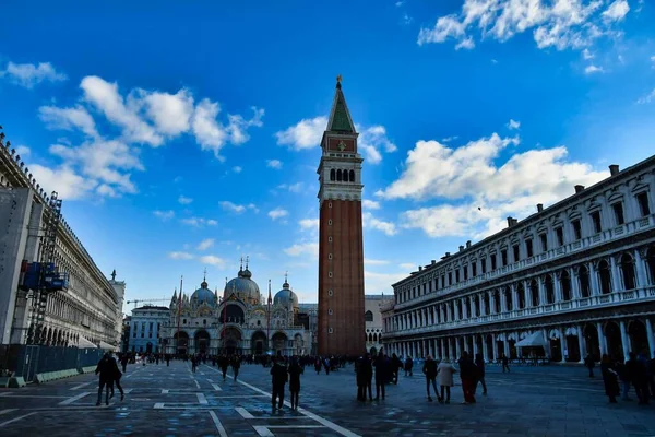 San Marco Plein Venetië Foto Als Achtergrond Digitale Afbeelding — Stockfoto