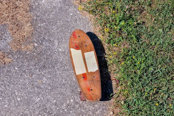 木製スケートボードの写真70年代のスケートボード — ストック写真