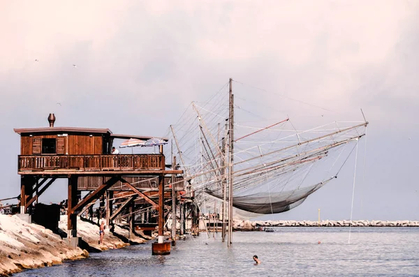 Традиційний Будинок Ловлі Риби Біля Венеції — стокове фото