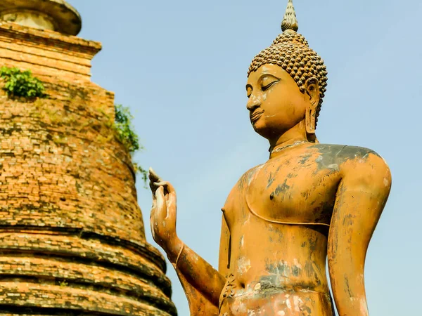 Buddha Άγαλμα Στην Ταϊλάνδη Όμορφη Φωτογραφία Ψηφιακή Εικόνα — Φωτογραφία Αρχείου