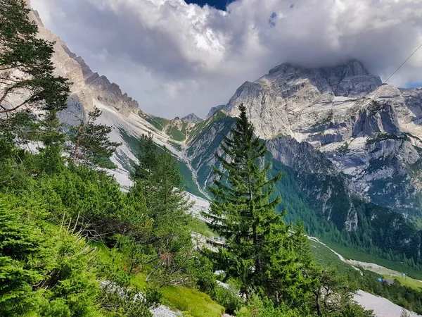 Uitzicht Alpen Foto Als Achtergrond Digitale Afbeelding — Stockfoto