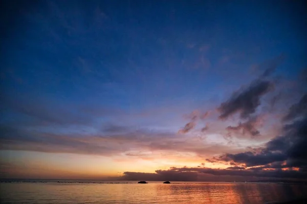 Zonsondergang Boven Zee — Stockfoto