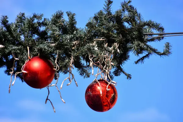 Vista Close Decorações Natal Old Vinatge — Fotografia de Stock