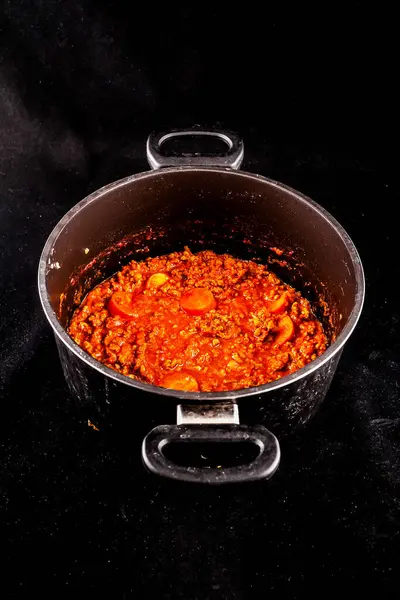 意大利传统番茄酱的照片 图库图片