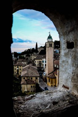 View on Asolo in the province of Treviso Veneto Italy clipart