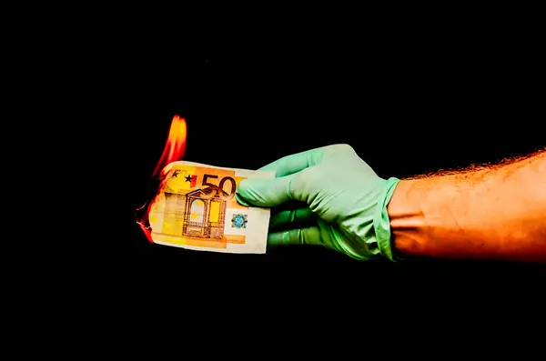 Moeda Mão Direita Euro Dinheiro Europeu Imagens De Bancos De Imagens Sem Royalties