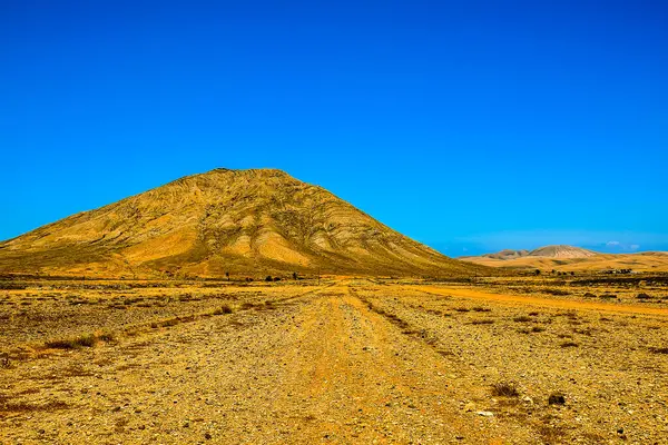 Foto Bild Einer Landschaft Wüste Schotterpfad lizenzfreie Stockbilder