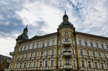 old town hall country , image taken in stettin szczecin west poland, east europe clipart