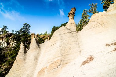 Rock Formations Paisaje Lunar on Canary Island Tenerife, Spain clipart