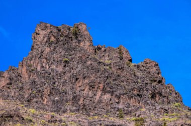 Volcanic Rock Basaltic Formation in Gran Canaria Canary Islands clipart