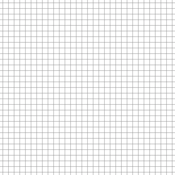 ベクトルグリッドシームレスパターン 包装紙のための装飾的な二乗グラフの背景を繰り返し オフィス主催者のための白い背景にグレーグリッド紙パターン 学校のノートブックのための数学の装飾 — ストックベクタ