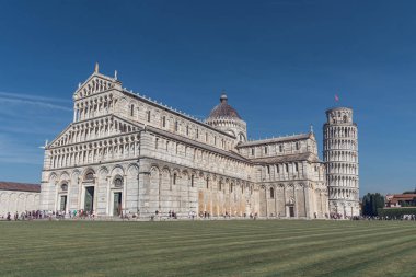 Katedral ve Eğik Pisa Kulesi, Toskana, İtalya, Avrupa