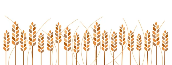 Векторная Иллюстрация Поля Пшеницы — стоковый вектор