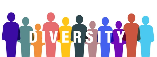 Menselijke Diversiteit Concept Vector Illustratie — Stockvector