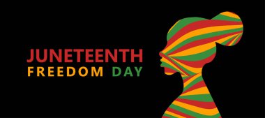 Haziran Özgürlük Günü afişi, vektör illüstrasyonu.