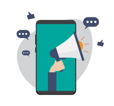 Dijital Pazarlama. Pazarlama Stratejisi. Cep telefonu, el bilgisayarı.