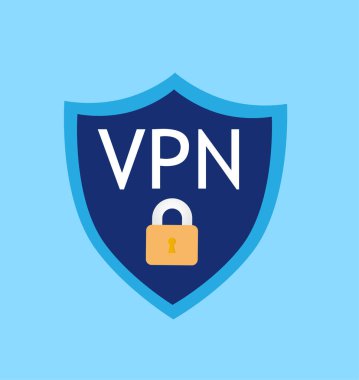 VPN simge kalkanı. Sanal özel ağ