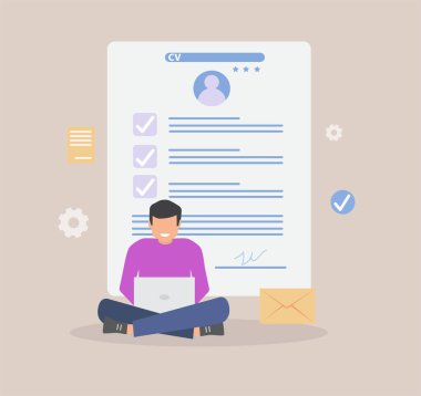 İş başvurusu, vektör çizimleri