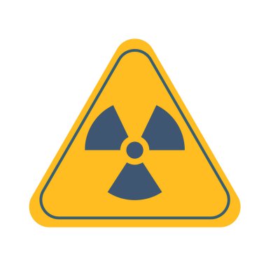 Radyasyon tehlikesi işareti, vektör çizim