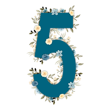 Teal gök mavisi ve sarı suluboya çiçek ve yeşil yapraklı beş numaralı gül. Yüksek çözünürlüklü ve boş bir arkaplanda izole edilmiş, yaratıcı projeler için mükemmel.