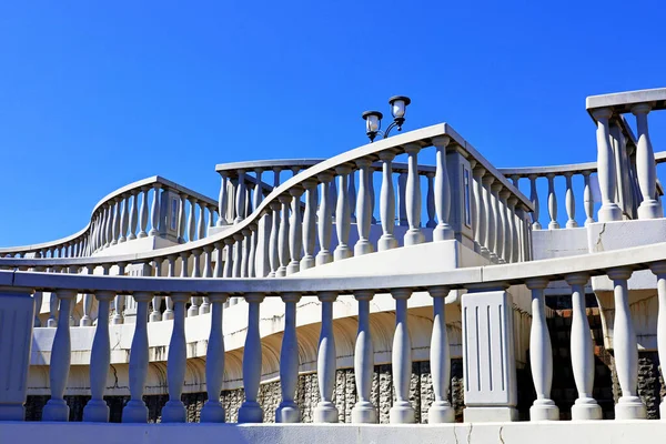 Stock image A European-style white balcony connecting the Sky Deck and the Rainbow Deck on the coast of Atami