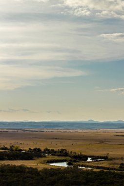 Kushiro Bataklığı 'nın Japon Panoramik Manzarası