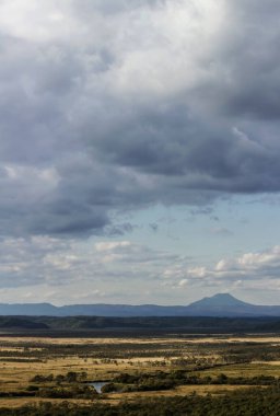 Kushiro Bataklığı 'nın Japon Panoramik Manzarası