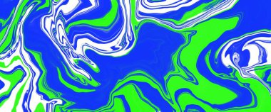 Renkli sıvı şekillerin soyut çizimi. Resimlere yazdırılmış tasarımları yazdırmak için arkaplan olarak kullanılıyor