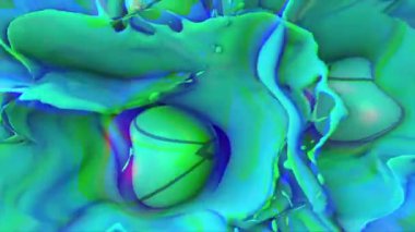 Renkli arkaplan ile farklı şekillerin canlandırması 