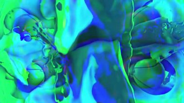 Renkli arkaplan ile farklı şekillerin canlandırması 