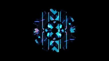 Renkli arkaplan ile farklı şekillerin canlandırması