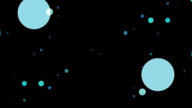 Renkli arkaplan ile farklı şekillerin canlandırması