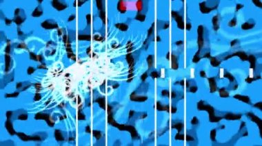 Renkli arkaplan ile farklı şekillerin canlandırması