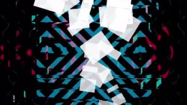 Renkli arkaplan ile farklı şekillerin canlandırması