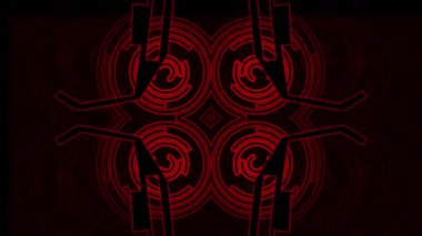 Renkli arkaplan ile farklı şekillerin canlandırması