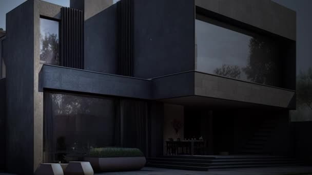 Animation Maison Luxe Design Moderne Architecture Domestique — Video