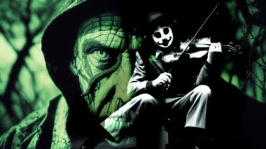 Korku Geçmişi. Korku filmi için rahatsız edici bir arka plan.