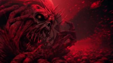 Korku Geçmişi. Korku filmi için rahatsız edici bir arka plan.